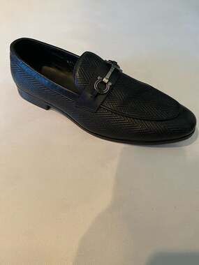 Rossi Italian Handmade Leather Gancini Bit Loafers